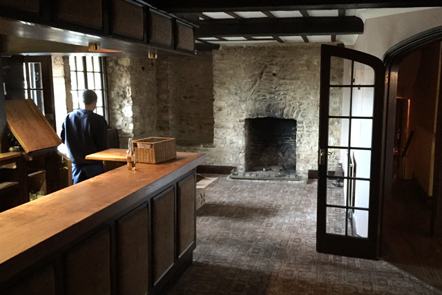 The bar at The Old Stocks Inn, Stow