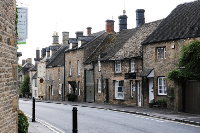 The narrow streets of Stow on the Wold, Gloucestershire