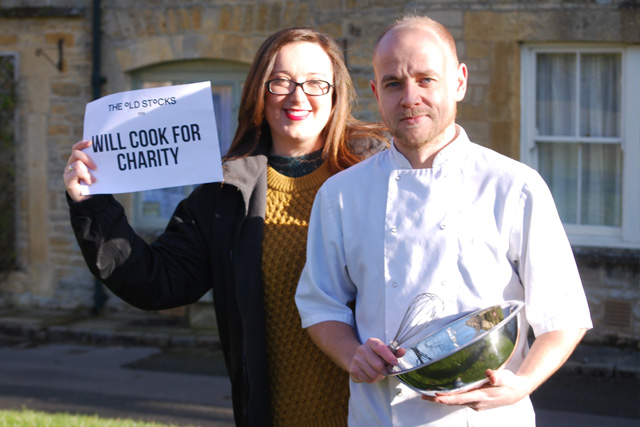 Charlotte Knowles and Chris White at The Old Stocks Inn, Gloucestershire