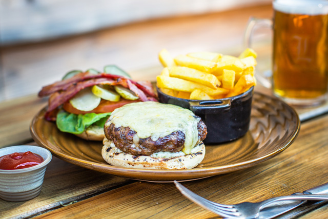 Locally sourced ingredients at The Old Stocks Inn, Cotswolds