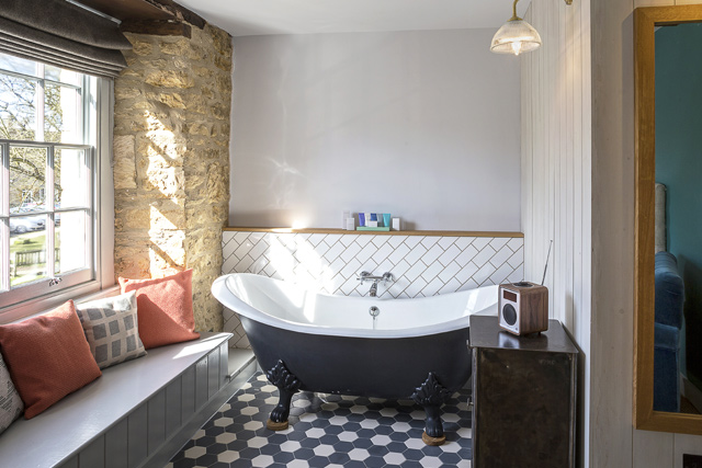 Boutique Cotswold hotel rooms, The Old Stocks Inn, Stow