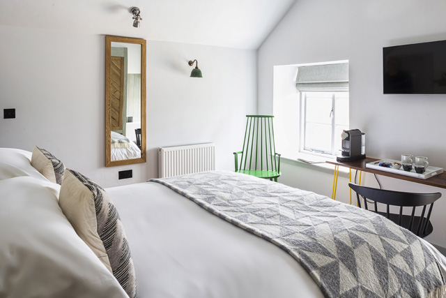 Boutique Cotswold hotel rooms, The Old Stocks Inn, Stow